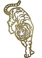 Елочное украшение "Тигр" в ассортименте, 120*120*3 мм