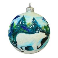 Шар "Медведь северный", 100 мм., в подарочной упаковке