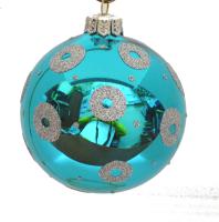 Шар "Бирюзовый 3", 85 мм, без упаковки