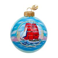 Шар "Морской пейзаж", 100 мм., в подарочной упаковке