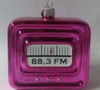 Ёлочное украшение "Радио", в подарочной упаковке h-10мм