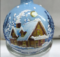 Шар на ёлку "Морозец", 65 мм., в подарочной упаковке