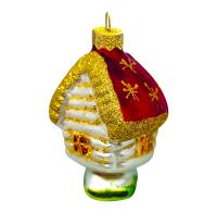 Ёлочное украшение "Домик лесной", в подарочной упаковке, h-9см