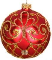 Шар "Ажурный цветок", серия "ВС",100 мм., без упаковки