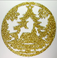 Елочное украшение "Рождественская ночь" в ассортименте, 12см