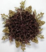 Елочное украшение "Снежинка Роскошь Морозко Объемная", 120*40мм