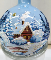 Шар на ёлку "Заснеженный домик" в подарочной упаковке, 65 мм