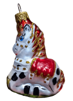 Ёлочное украшение "Новогодняя лошадка", в подарочной упаковке h-10 см