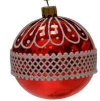 Шар "Плетение 6", 85 мм., в подарочной упаковке Шар "Плетение 6", 85 мм., в подарочной упаковке