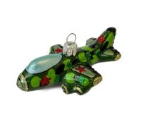 Ёлочное украшение "Самолет", в подарочной упаковке, h-3,5 см