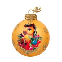 Шар "Лошадка новогодняя"1, 65 мм., в подарочной упаковке