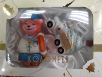 Набор "Мишка-моряк и НГ",  в подарочной упаковке