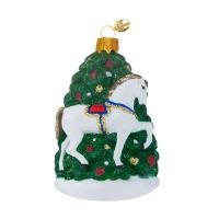 Ёлочное украшение "Лошадка с ёлочкой", в подарочной упаковке, h-9 см