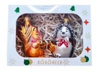 Набор ёлочных игрушек "Лесное очарование 2", из 2 фигурок, в подарочной упаковке