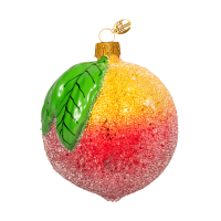 Ёлочное украшение "Персик", в подарочной упаковке, h- 9 см