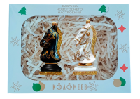 Набор "Шахматные кони", из 2 фигурок, в подарочной упаковке