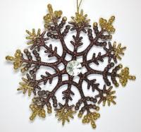 Елочное украшение "Снежинка Роскошь Классика", 120*10мм