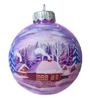 Шар "Зимний вечер3", 80 мм, в подарочной упаковке