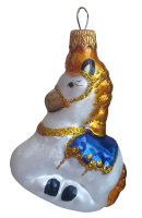 Ёлочное украшение "Новогодняя лошадка",  в подарочной упаковке, h-10 см