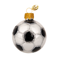 Ёлочное украшение "Футбольный мяч" черно-белый, серия "ВС", в подарочной упаковке