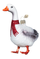 Ёлочное украшение "Гусь", в подарочной упаковке, h-14 см