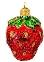 Ёлочное украшение "Клубничка", в подарочной упаковке, h-7 см