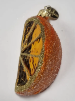 Ёлочное украшение "Апельсин-долька", в подарочной упаковке h- 8,5 см