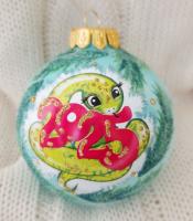 Шар "Змея - символ 2025", 80 мм, в подарочной упаковке