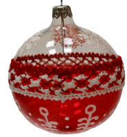 Шар "Плетение 7", 85 мм., в подарочной упаковке Шар "Плетение 7", 85 мм., в подарочной упаковке