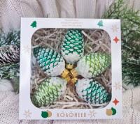 Набор ёлочных игрушек "Шишки", из 5 фигурок, в подарочной упаковке