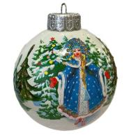 Шар "Снегурочка- красавица", 100 мм., в подарочной упаковке