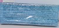 Лента декоративная голубая,6,5 см *2,8 см, на европодвесе