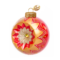 Шар "Фонарик" (красный), 100 мм., в подарочной упаковке