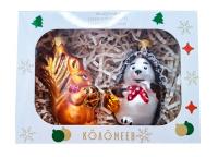 Набор ёлочных игрушек "Лесное очарование 2", из 2 фигурок, в подарочной упаковке