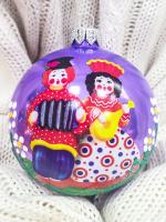 Шар "Расписной Узор 1", 80 мм., в подарочной упаковке