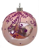 Шар "Морозное украшение", 85 мм., ШБ-04