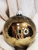 Шар "Морозная мелодия 1", 85 мм., без упаковки