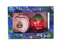 Набор ёлочных игрушек "Праздник" 3, из 2 фигурок, в подарочной упаковке