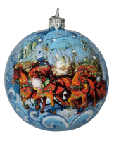 Шар "Тройка лихая", 100 мм., в подарочной упаковке