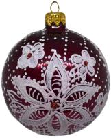 Шар "Кружевной цветок", 85 мм., в подарочной упаковке