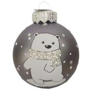 Шар "Веселый медвежонок 4", 65 мм., в подарочной упаковке