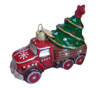 Ёлочное украшение "Машинка с ёлочкой"1, в подарочной упаковке, h- 6 см