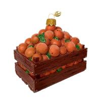 Ёлочное украшение "Ящик с апельсинами", без упаковки h- 8 см