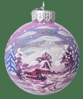 Шар "Зимний вечер2", 80 мм, в подарочной упаковке