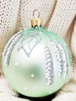 Шар "Ветка берёзы 2",,, 80 мм., без упаковки