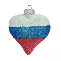 Ёлочное украшение "Сердце", в подарочной упаковке, h- 9 см