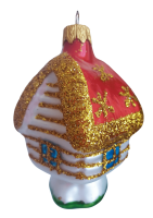 Ёлочное украшение "Домик лесной", в подарочной упаковке h-10см