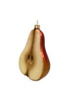 Ёлочное украшение "Груша половинка", серия "ВС", в подарочной упаковке, h-11 см