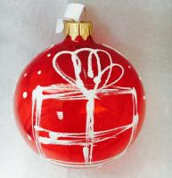 Шар "Новогодний подарок", 80 мм., в подарочной упаковке Шар "Новогодний подарок", 80 мм., в подарочной упаковке