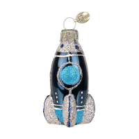 Ёлочное украшение "Космическая ракета", в подарочной упаковке, h-10 см